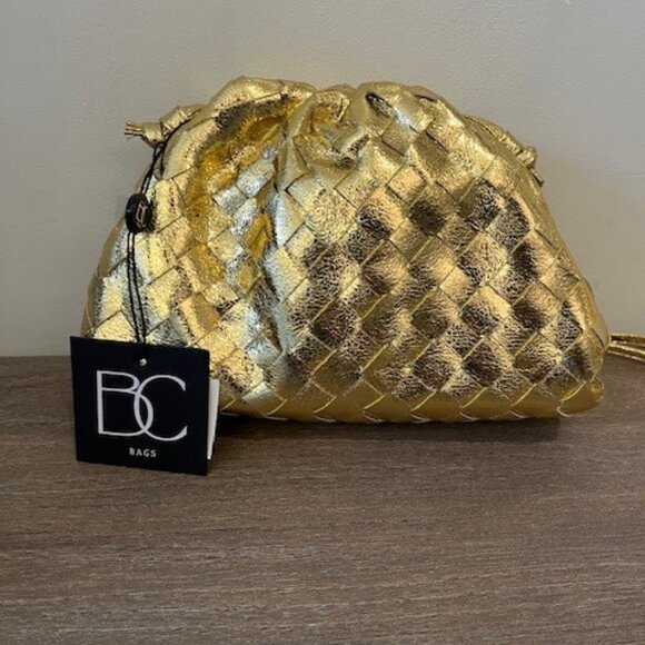 Metallic Gold Crossbody Pouch - Picture 1 of 12